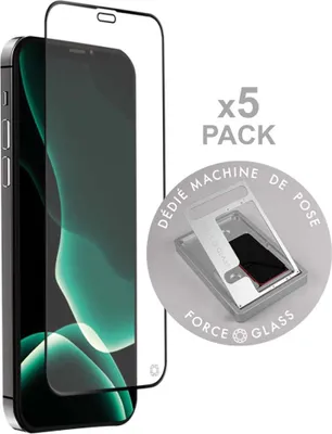 Produktbild von Force Glass PACKFGOGIP12O, iPhone 12 / 12 Pro, Schwarz, 5 Stück(e)