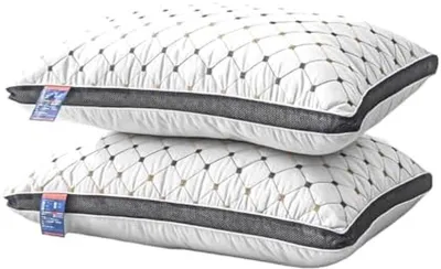 Productafbeelding van PromoHome® Orthopedisch kussenset, 2 stuks – 40 x 70 cm – Verstelbare vulling – geschikt voor zij-, rug- en buikslapers