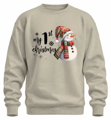 Imagen del producto de Mi primer Navidad. Suéter navideño uni, color natural, talla 3XL