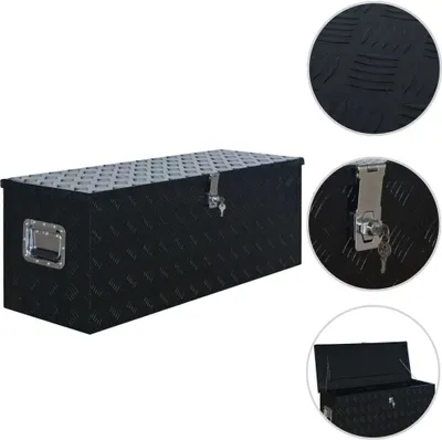 Produktbild von "SALE 2026"Aluminiumkiste 1085x370x400 mm Schwarz Promotion748046 - Schubladeneinsätze & -organizer