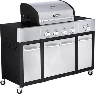 All'Grill Gasgrill 'MAJOR' 4 Brenner und Seitenkocher