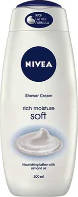 Produktbild von NIVEA Creme Soft Pflegedusche XL 500 ml, Duschgel, 500 ml, Erwachsene, Frauen, Körper, Jeder Hauttyp