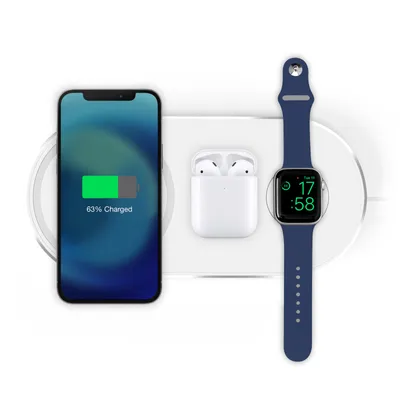 Produktbild von SBS TEWIRE20WMULTI, Drinnen, USB, Kabelloses Aufladen, Weiß
