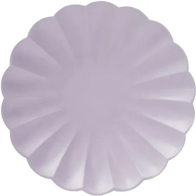Kompostierbare Pappteller Ø 23 cm, 8 Stück, Lavendelviolett