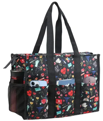 Imagen del producto de Bolsa impermeable con múltiples compartimentos, ideal para profesionales de la atención médica