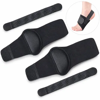Produktbild von 1 Pair Fußbandagen,Knöchelbandagen,Fußgewölbestütze Bandagen,Fußgewölbe Stütze,zur Schmerzlinderung bei Plattfüßen, von Frauen und Männern