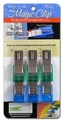 Produktbild von Taylor Seville Stoffklammern Magic Clips, 6 Stück Big