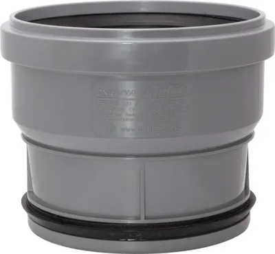 Obrázok produktu pre AIRFIT zásuvná mufna, DN160x160 koncentrická, PP pre HT rúrky a KG rúrky, 1 ks.