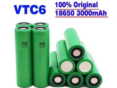 Produktbild von 6 Stück Li-Ionen Akku VTC-6 | 3,7V 3000mAh 30A 6X