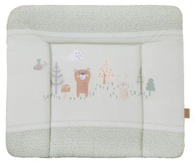 Productafbeelding van Roba 0817S283 Wickelkussen, zacht, Woodland Buddies, groen – Groene wickelkussens, 850x750x40 mm
