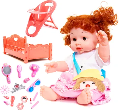 Obrázok produktu pre KIK Bábika Natálka 30 cm s postieľkou