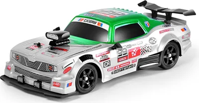 Produktbild von Fernsteuerungs-Drift-Auto 1/16 Fernsteuerungs-Sprühauto 2,4 GHz 4WD Fernsteuerungs-Rennwagen Geschenk für Kinder Jungen Mädchen mit LED-Leuchten Reifen