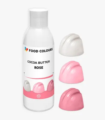 Obrázek produktu pro Barvivo COCOA BUTTER, růžová barva "Rose", na bázi kakaového másla, 100 g