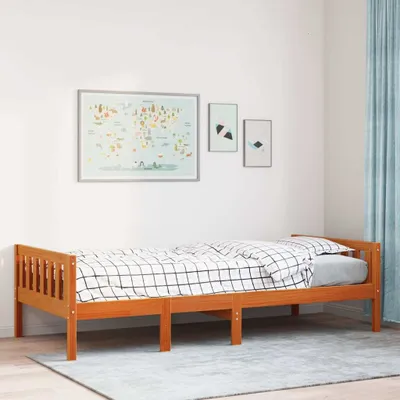 Obrázok produktu pre Maison Exclusive - Detská postieľka bez matraca Voskovohnedá 80x200 cm Masívne drevo Borovica
