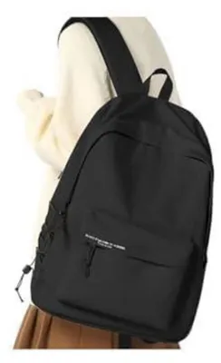 Produktbild von Schulrucksack Mädchen Teenager Laptop Rucksack Wasserdicht Schwarz/Blau 32x44x13cm