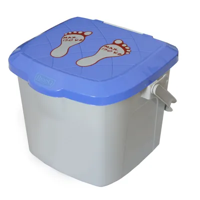 Produktbild von Eimer Kunststoff Putzeimer mit Henkel 15,5 L / Hocker Schemel Max 130 kg BRANQ