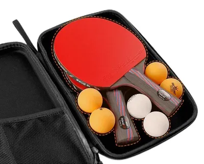 Obrázek produktu pro Kryt na pálku pro stolní tenis, obal na pálku pro pingpong s kapsou na míčky