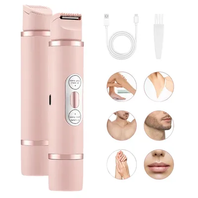 Produktbild von Elektrische Rasierer, Elektrischer Rasierer für Frauen, Elektrischer 2-in-1-Epilierer, intimrasierer für frauen, Tragbar und kompakt,geringes Rauschen