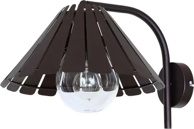 Produktbild von Dekorative Wandleuchte (Vintage, Braun, Kegelform, E27) Flurleuchte Wandlampe