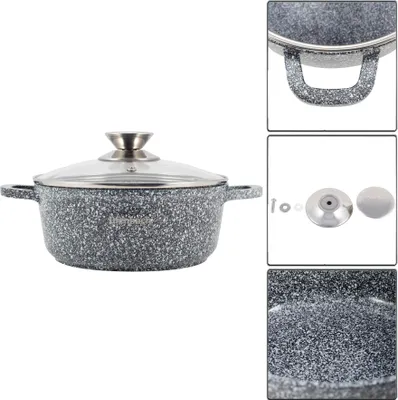 Produktbild von Granitkochtopf Deckel 6,5 L Induktion Ofenbach