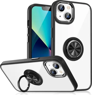 Produktbild von König Design Hülle kompatibel mit Apple iPhone 15 Plus Kunststoff Soft Handyhülle - Handy Case Schwarz