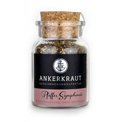 Immagine prodotto di Ankerkraut Pepe Sinfonia Pepe grosso nero verde bianco in barattolo di sughero 70 g
