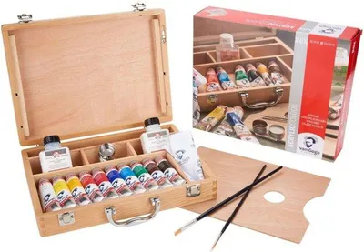 Immagine prodotto di Van Gogh Vernice Acrilica In Scatola Basic con 10 Colori 40Ml