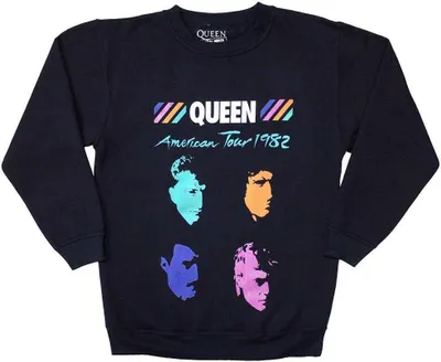 Obrázek produktu pro Queen - Mikina "American Tour 1982" pro muže a ženy RO11155 (M) (Marineblau)
