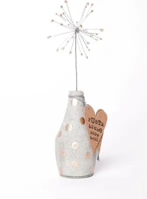 Produktbild von Pusteblumen Vase, goldene Punkte