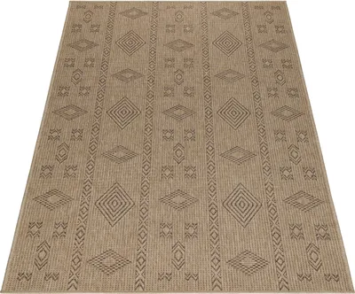 Produktbild von Teppich Läufer Wetterfest Natur 80x250 Vintage Design aus Polypropylen