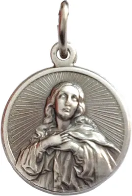 Imagen del producto de Medalla de la Inmaculada Concepción, fabricada en latón, para protección espiritual, colgante para la devoción