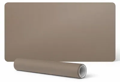 Produktbild von Rutschfeste Schreibtischunterlage mit Aufdruck, braun, 90 x 45 cm