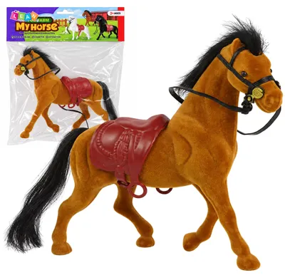 Produktbild von LeanToys Bauernhof Braunes Samtpferd figurine
