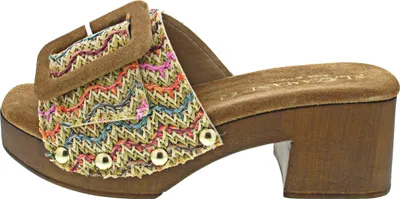 Produktbild von Lazamani Sofia Damen Pantoletten Raffia Multi Größe 40