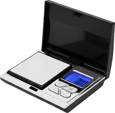 Produktbild von Avizar, Digitale Miniwaage für Schmuck mit LED-Anzeige tragbar, Silber