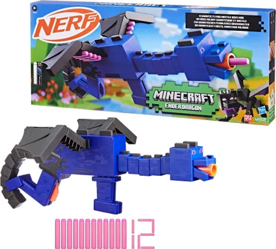 Obrázok produktu pre Hasbro Nerf Minecraft Ender Dragon a 12 Nerf Elite pok