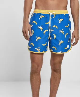 Obrázok produktu pre Pánské kraťasy Urban Classics Pattern Retro Swim Shorts banana aop - 3XL
