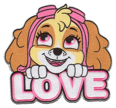 Produktbild von Comercial Mercera Paw Patrol Skye XL Kinder Mädchen - Aufnäher, Bügelbild, Aufbügler, Applikationen, Patches, Flicken, zum aufbügeln, Größe: 18 x 16 cm