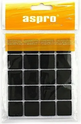 Zdjęcie produktu dla Samoprzylepne podkładki filcowe 2x2 cm czarne 20 szt.