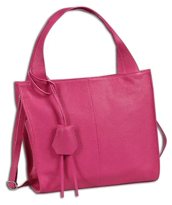 Produktbild von Toscanto Damen Schultertasche Shopper Leder Tasche fuchsia rosa OTT155SP