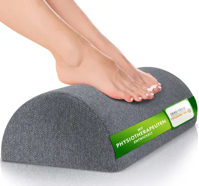 Produktbild von Fußstütze Schreibtisch - [IMIT PHYSIOTHERAPEUTEN ENTWICKELT]   - Fußablage Schreibtisch Ultimativer Komfort, Bessere Haltung im Home-Office - Wärmere Füße