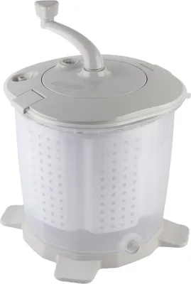 Obrázok produktu pre Prenosná ručná práčka s kľukou Ručná práčka pre ubytovňu Byt Kempovanie Nordic Grey