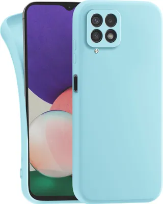 Produktbild von MyGadget Silikon Hülle Kompatibel mit Samsung Galaxy M33 5G - robuste Schutzhülle TPU Case Slim Silikonhülle - Back Cover Kratzfest Handyhülle - Matt Hellblau