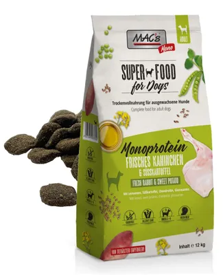 Zdjęcie produktu dla MAC's Dog Sucha Karma Monoproteinowa Z Królikiem 12kg Dla Psów Skłonnych Do Alergii