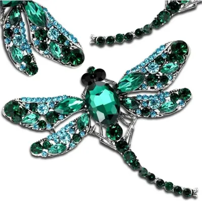 Immagine prodotto di Spilla boho retrò con libellula e insetto con zircone