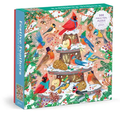 Produktbild von Festive Feathers 500 Piece Foil Puzzle
