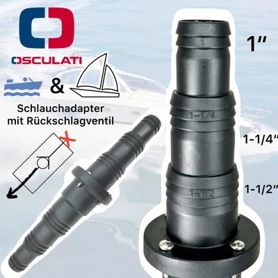 Produktbild von Marine Boot Pumpen Schlauch Adapter Rückschlagventil 25 / 32 / 38mm