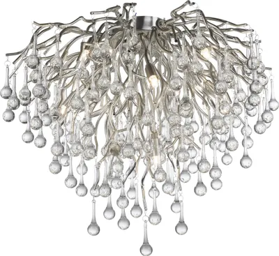 Image de Paul Neuhaus plafonnier ICICLE LBH 50x50x50 cm gris lampe de plafond