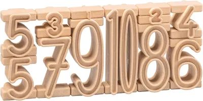 Productafbeelding van Wissner aktiv lernen - Nummers stapelen Startersset (11 stuks) - RE-Wood