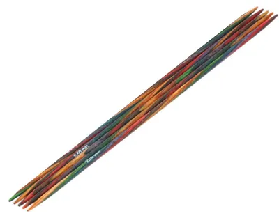 Produktbild von Lana Grossa Strumpfstricknadel Design-Holz 15-2.5 | Multicolor
